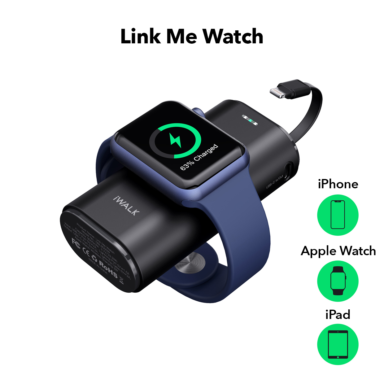 Powerbank iWALK Link Me Watch 9000 Apple Watch 1