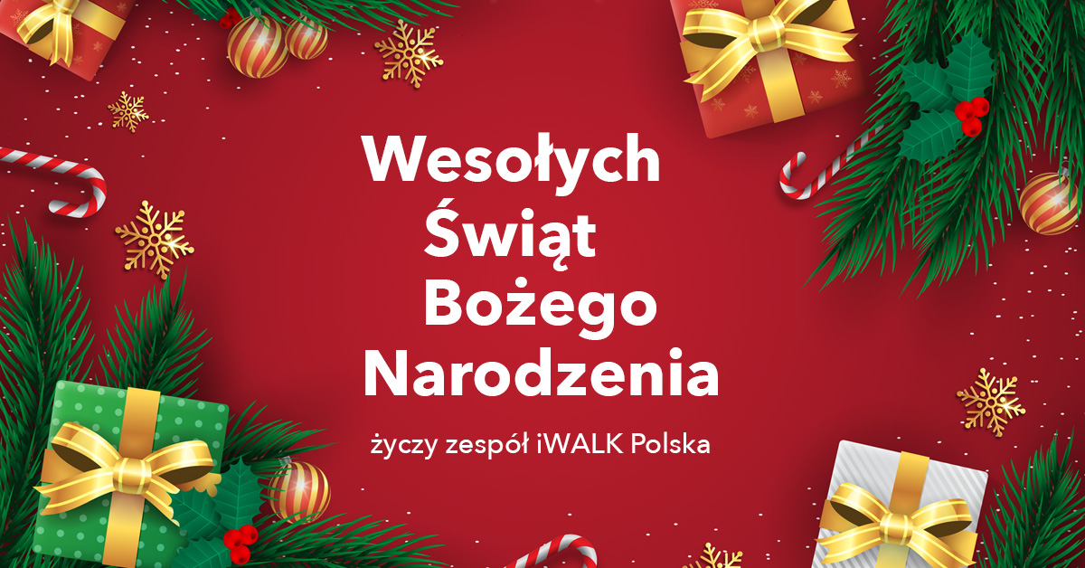 Świąteczne Promocje - Wesołych Świąt Bożego Narodzenia 2021 - życzy zespół iWALK Polska